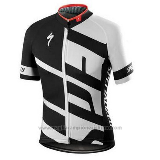 2016 Abbigliamento Ciclismo Specialized Bianco e Nero 1 (2) Manica Corta e Salopette